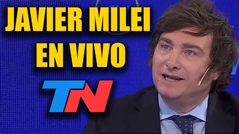 habla milei en vivo ahora